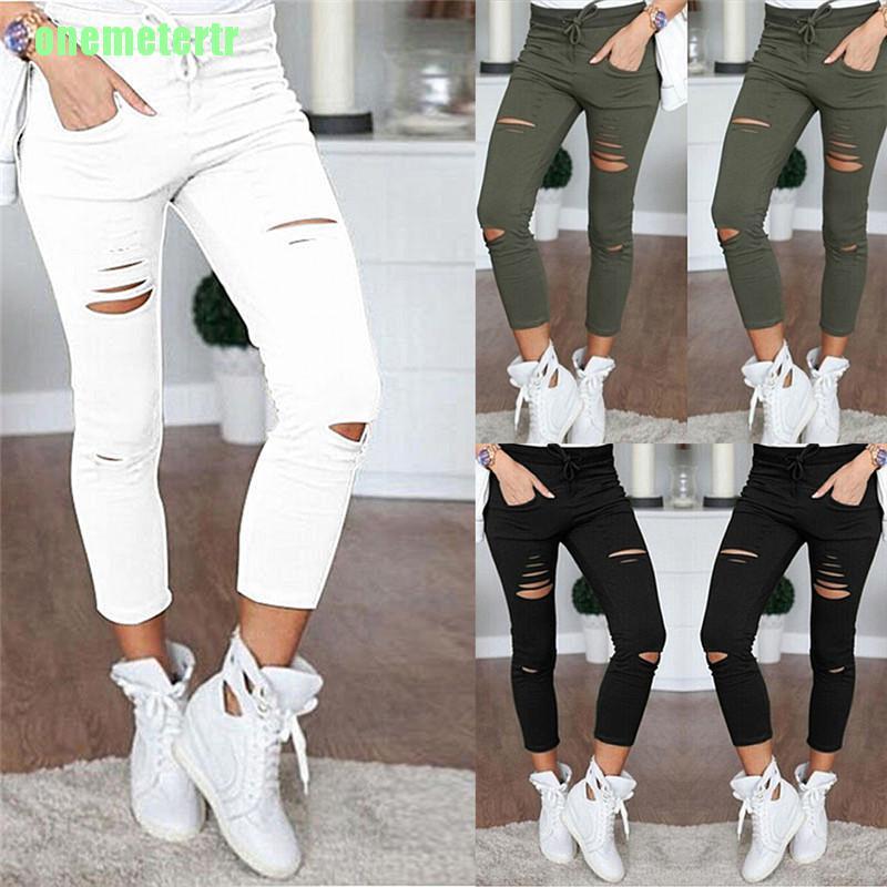 Quần Skinny Rách Lưng Cao Thời Trang Cho Nữ | BigBuy360 - bigbuy360.vn
