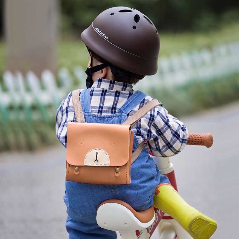 Ba lô vuông họa tiết gấu Hàn Quốc phù hợp bé gái bé trai size 17*18