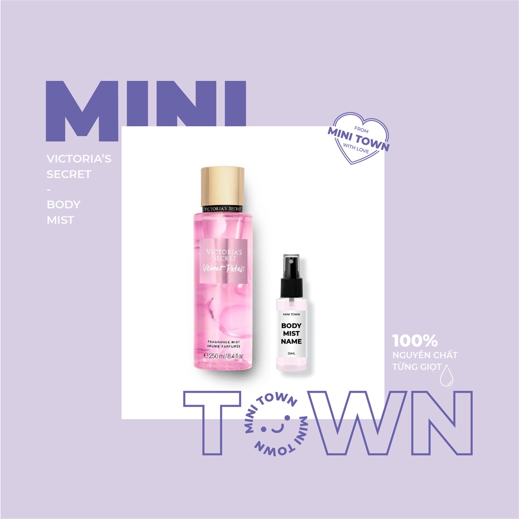 VELVET PETALS - Xịt Thơm Lưu Hương Toàn Thân Victoria's Secret Fragrance Mist