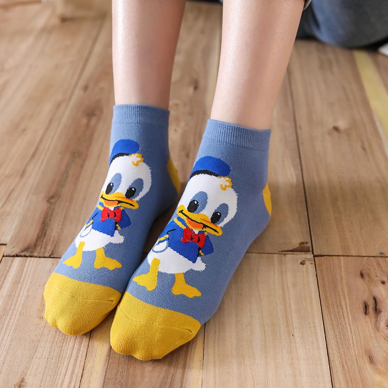 Set 10 đôi tất cotton họa tiết hoạt hình đáng yêu cho nữ