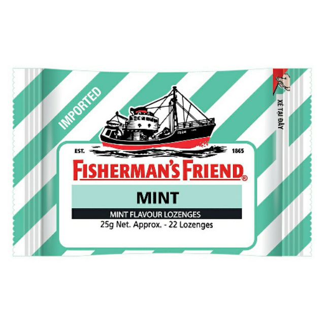 [ Combo khách sỉ ] 24 GÓI kẹo cay con tàu Frisherman's Friend ( hàng nhập khẩu )