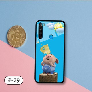 Ốp lưng kính 3D Xiaomi Redmi Note 8-cute