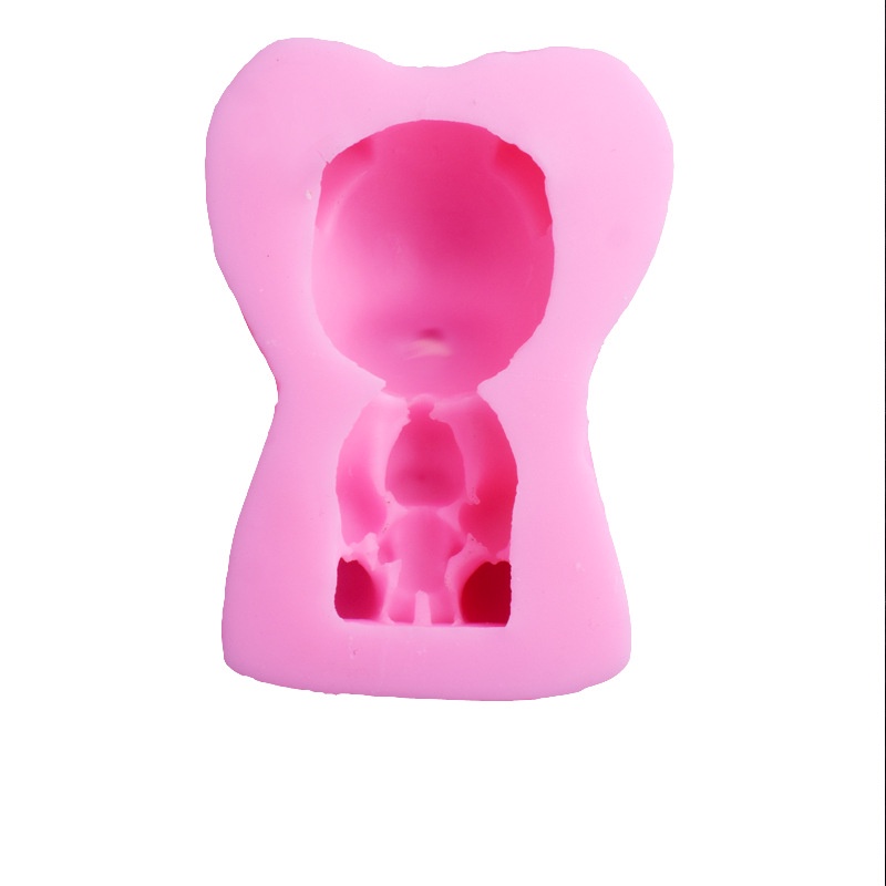 Khuôn Làm Bánh Chất Liệu Silicone Hình Chú Gấu Nhỏ Dễ Thương
