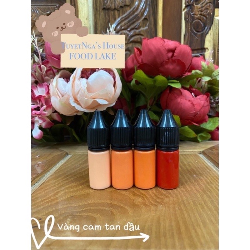 COMBO 50g MÀU THỰC PHẨM TAN DẦU ẤN ĐỘ
