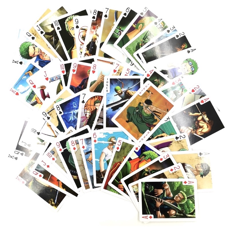 Bộ bài Tây ZoZo One piece 54 quân bài ảnh khác nhau /bộ bài Tú lơ khơ zozo