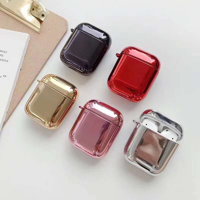 Vỏ Bảo Vệ Hộp Sạc Tai Nghe AirPods Pro 2 1 3 Bằng Pc Cứng Tráng Gương Mạ Điện Sang Trọng