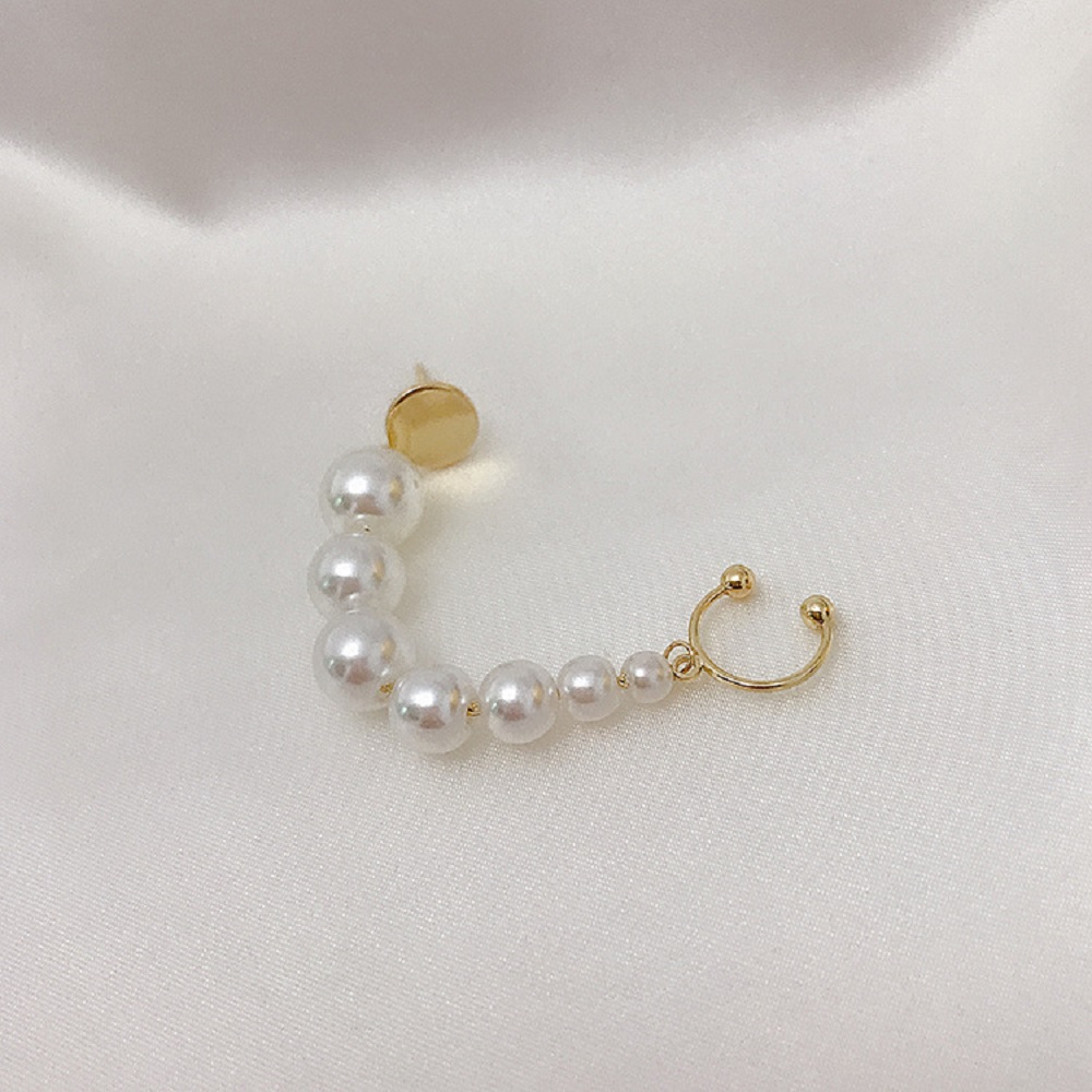 Khuyên tai S925 đính ngọc trai thời trang nữ