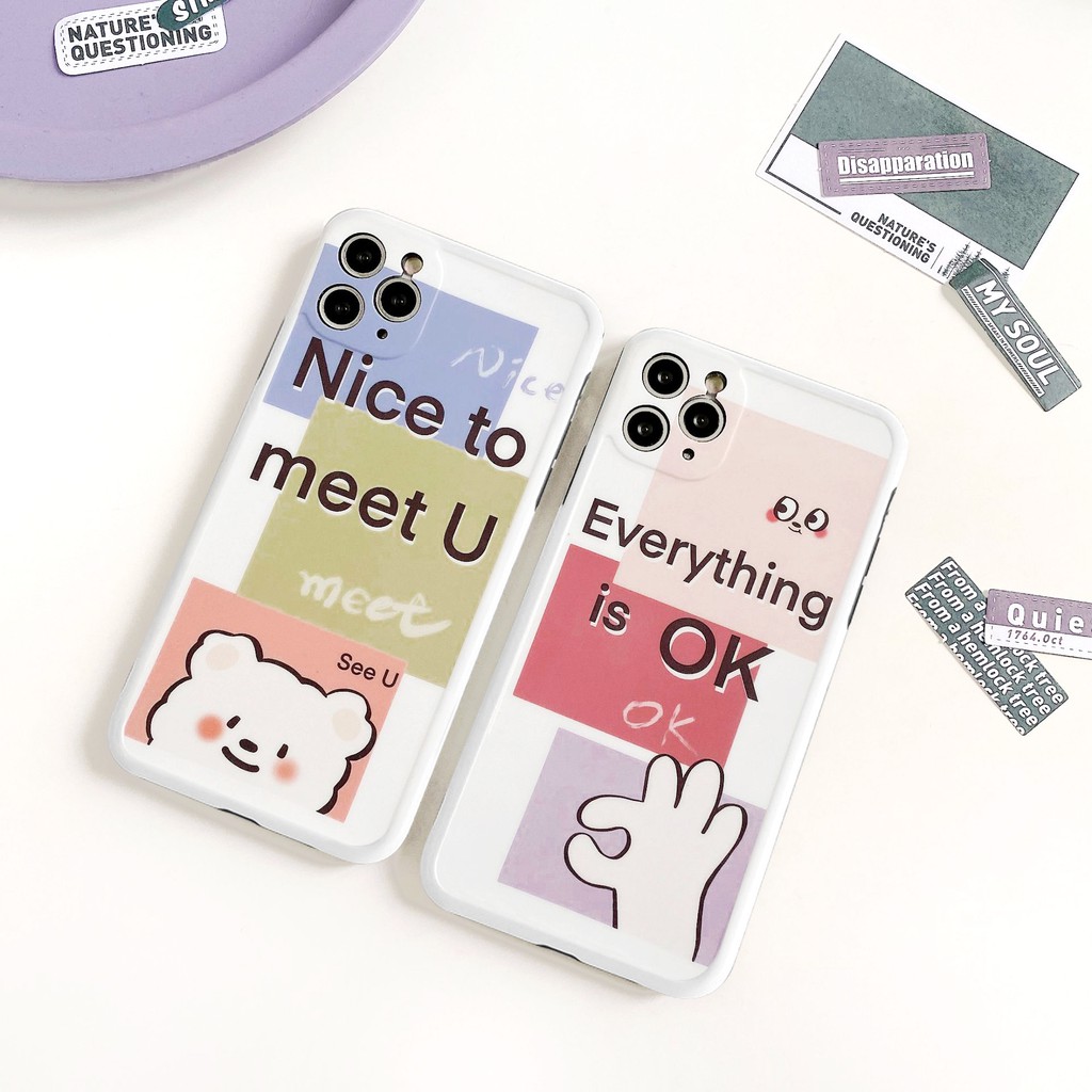 Ốp lưng iphone Meet U IMD dày dặn viền nổi 5/5s/6/6plus/6s/6splus/7/7plus/8/8plus/x/xr/xs/11/12/pro/max/plus/promax | BigBuy360 - bigbuy360.vn