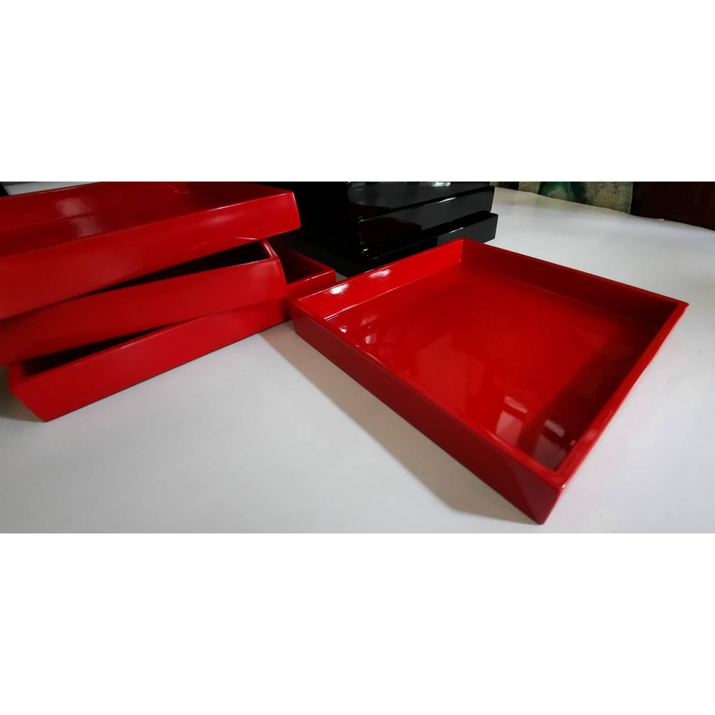 Khay sơn mài vuông kích thước 20x20cm - K01