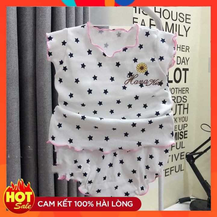 Đồ Sơ Sinh Bé Gái Đồ Bộ Mùa Hè Cho Bé Gái Hãng Hotga, Chất Siêu Mát, Màu sắc Đa dạng, Size 4-12 kg