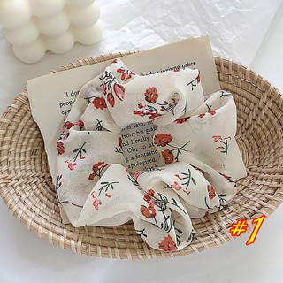Dây cột tóc Họa tiết Hoa Lá Chào hè