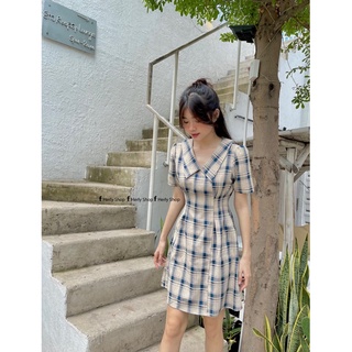 ĐẦM CỔ BẺ XẾP LY EO XOÈ