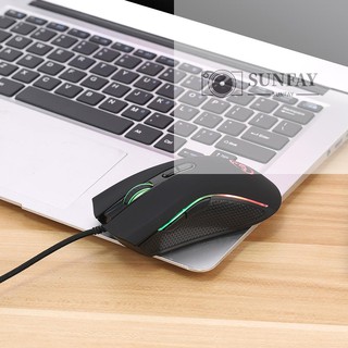 Chuột chơi game có dây hxsj a869 có đèn led 7 màu 3200dpi