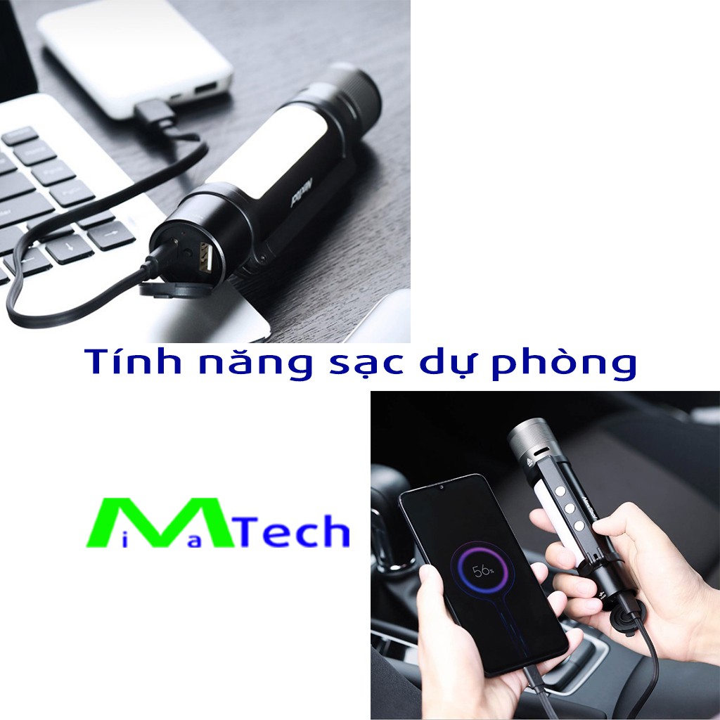 Đèn Pin  Xiaomi Nextool Flashlight ZES0417 và NE20030 Siêu Sáng Chống Nước IPX7 Chiếu Sáng 380m 2000lm