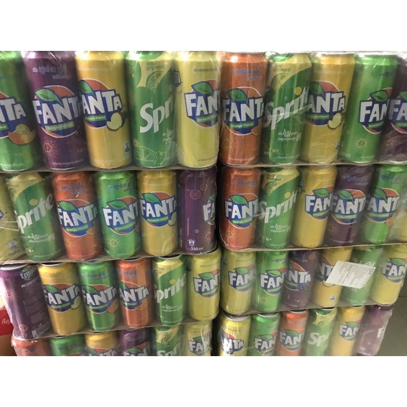 Nước Ngọt Fanta Mix đủ vị 330ml Thái Lan - Thùng 24 Lon