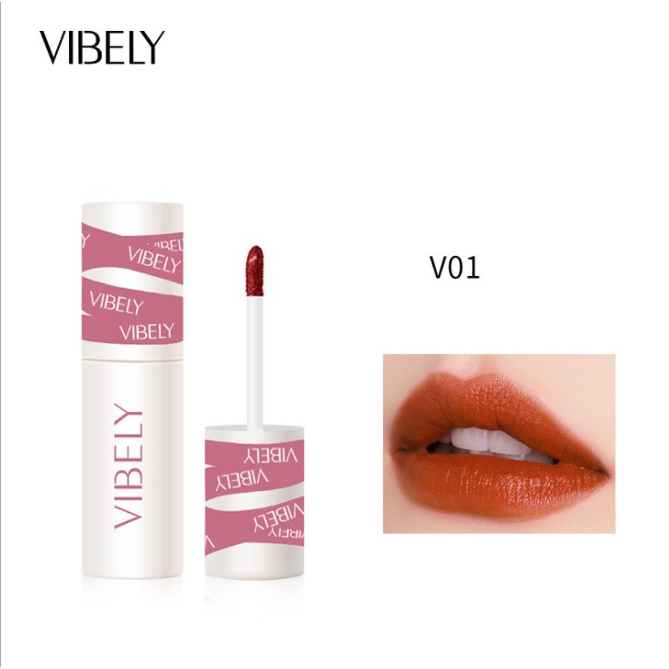 Son kem lì Vibely Matte Lip Glaze không thấm nước - Son kem lâu trôi nội địa Trung mã VY997