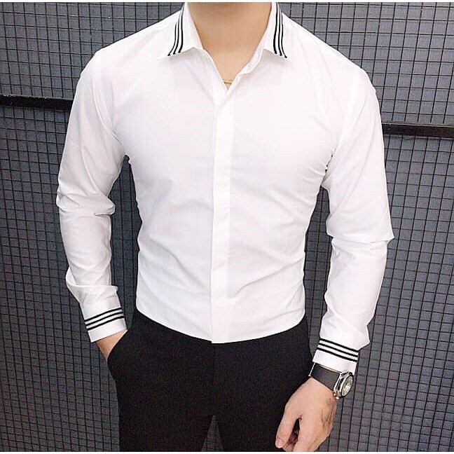 Áo sơ mi họa tiết nam