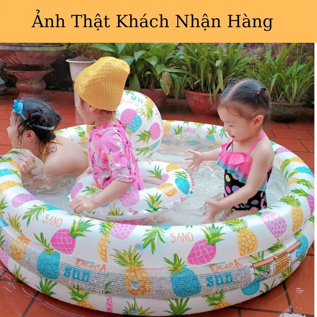 Bể Bơi Phao Cho Bé Tắm Vô Cùng Thích Thú
