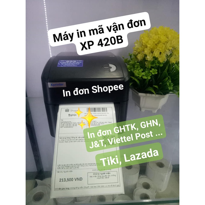 Máy in đơn hàng Shopee, Viettel Post, J&amp;T...420B