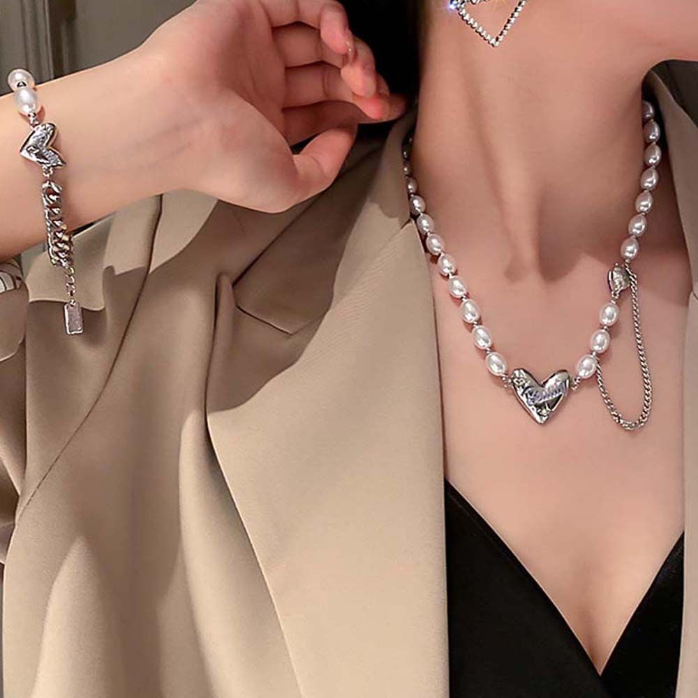 Vòng đeo tay đính ngọc trai đơn giản thời trang dành cho nữ MXMUSTY