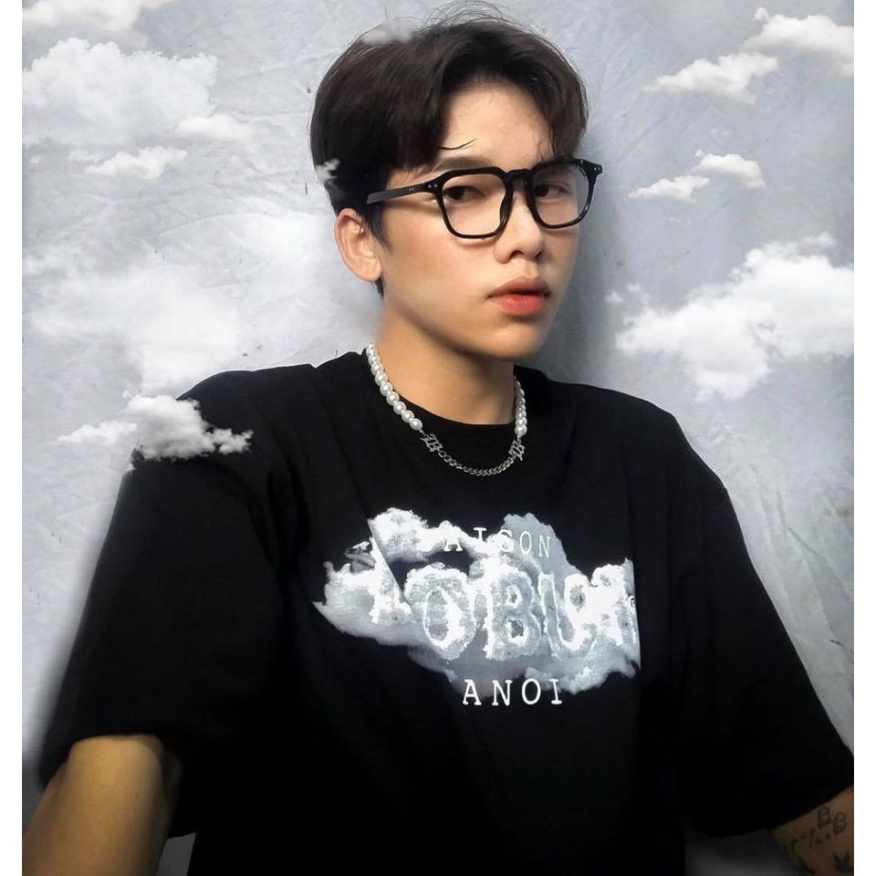 Áo thun tay lỡ BOBUI HANOI form nam nữ cotton unisex phông oversize - GIN STORE