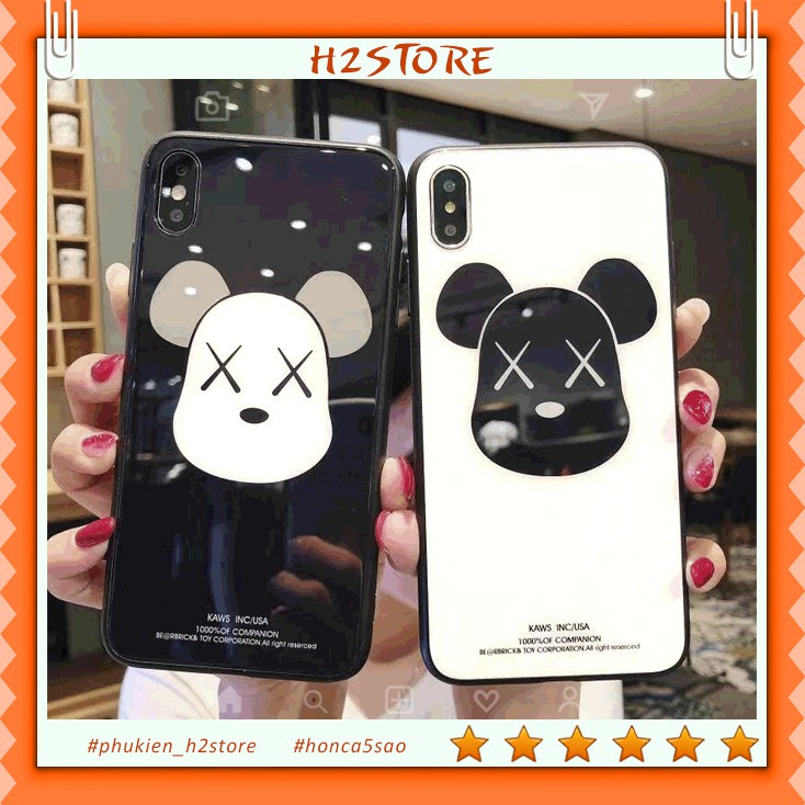 Ốp iphone kính Kaws cho iphone 6 s plus 7 8 plus Xr X s max 11 11 pro max 12 mini 12 pro max