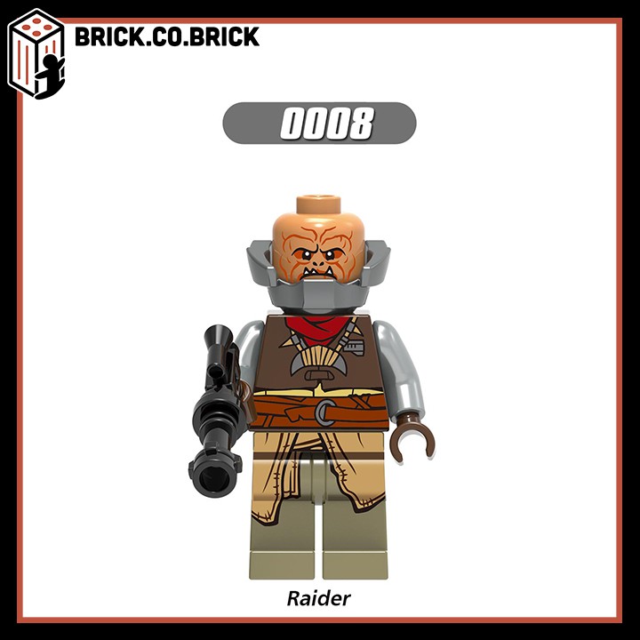 G0001 (CÓ SẴN) - Đồ chơi lắp ráp Minifigure Non Lego mô hình star wars chiến tranh giữa các vì sao Rhoda, Trooper