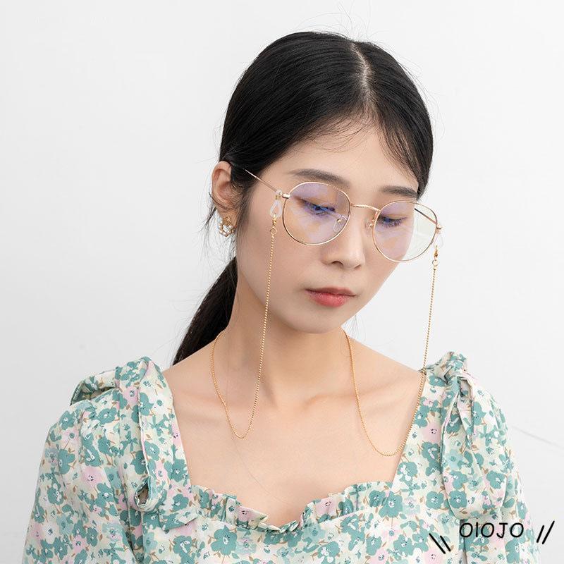 Dây Xích Gắn Mắt Kính Bằng Kim Loại Mạ Vàng Chống Rơi