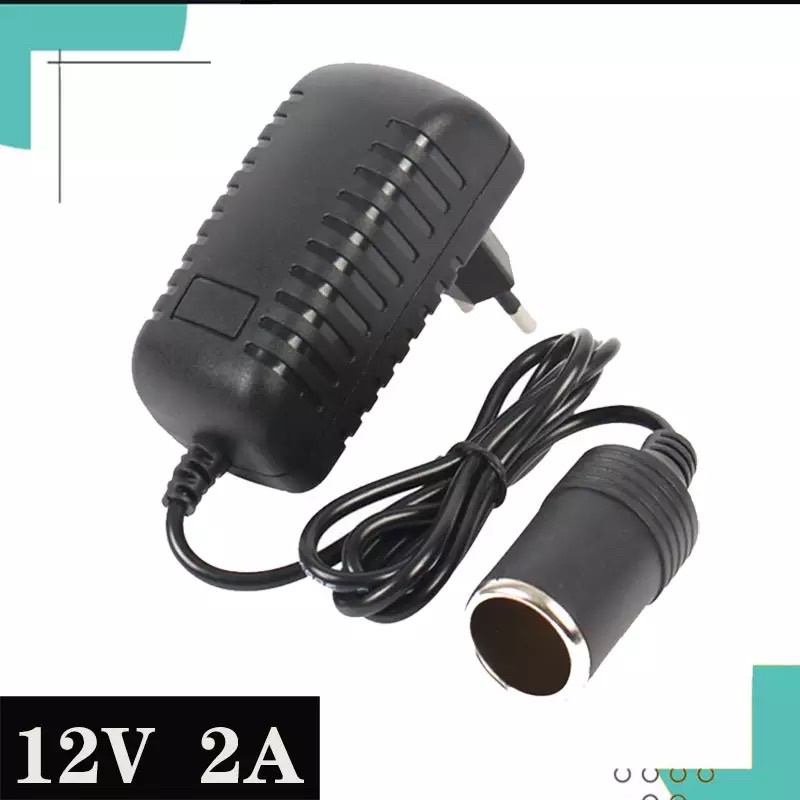 Adapter chuyển nguồn 220V-12V đầu ra tẩu sạc, công suất lớn 120w , 12v -10a, phích cắm 2 chân