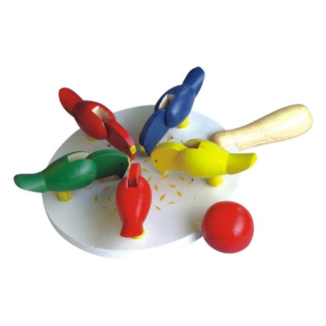 Đàn gà mổ thóc