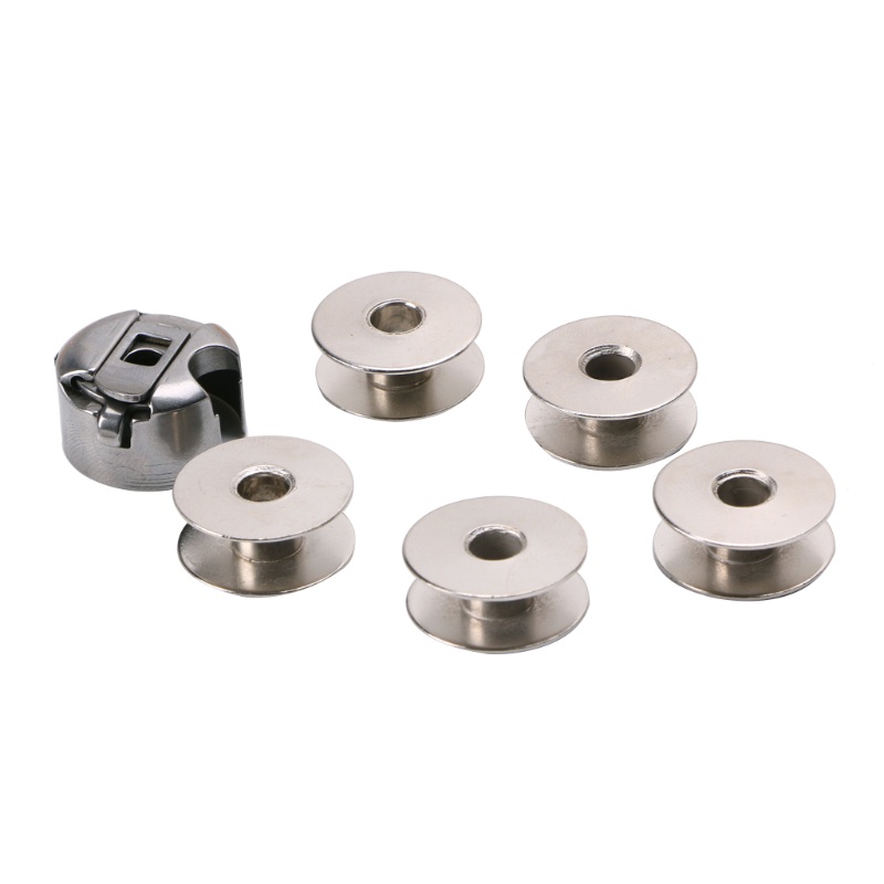 Set 6 món 5 suốt chỉ + 1 hộp suốt chỉ cho máy may công nghiệp chất lượng cao