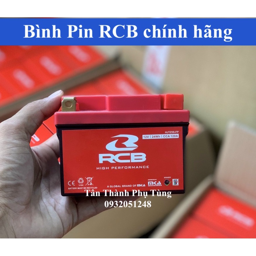 Bình Pin RCB chính hàng, 1 đổi 1 trong 1 năm