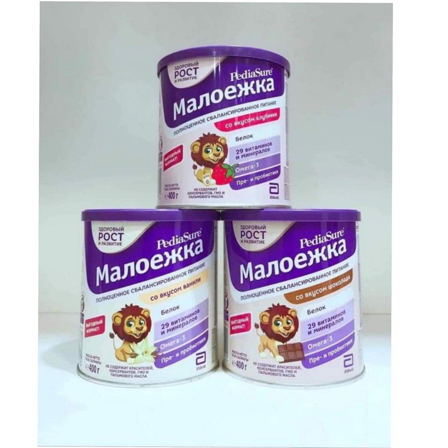 Sữa bột PediaSure Nga 850g và 400g hương vani