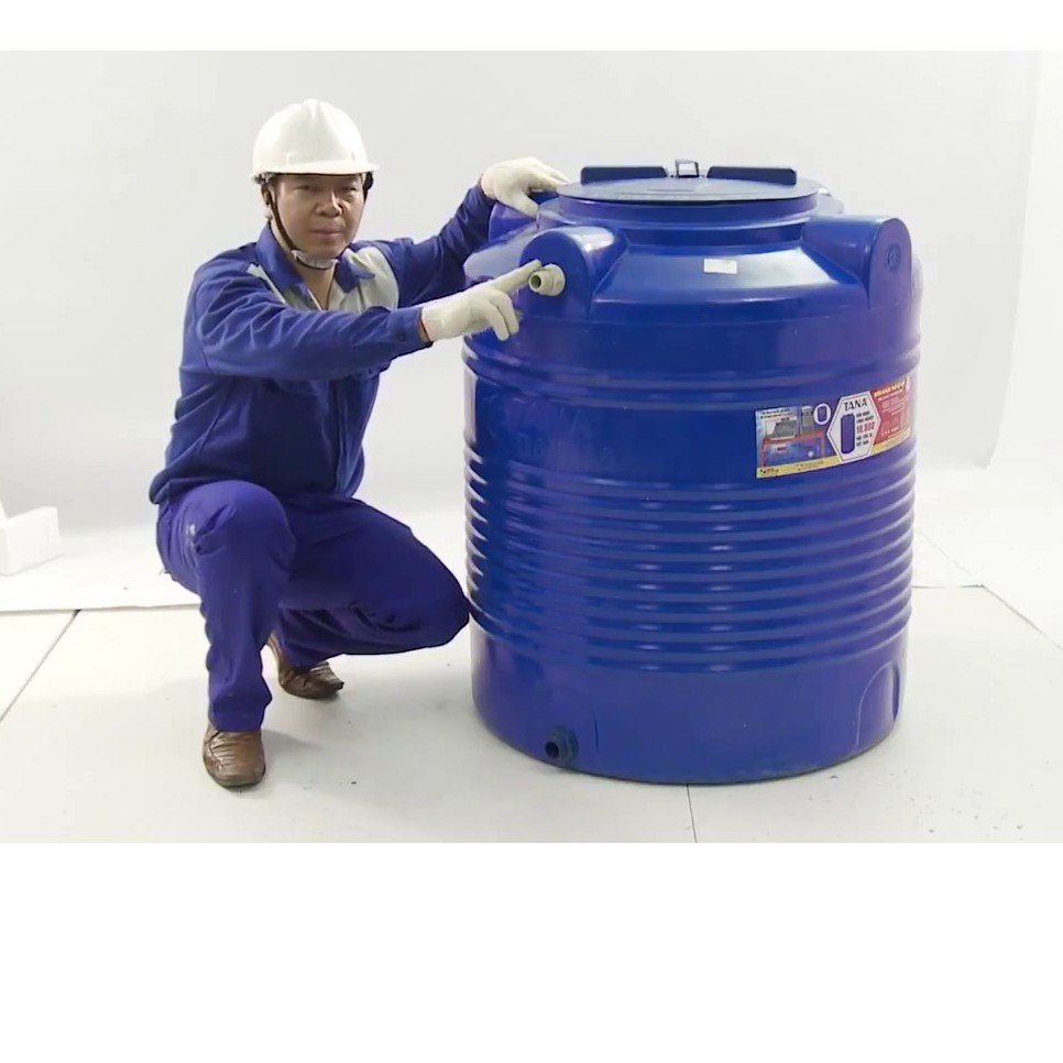 Bồn nước nhựa Tân Á đứng, 300L-1500L, bảo hành 15 năm