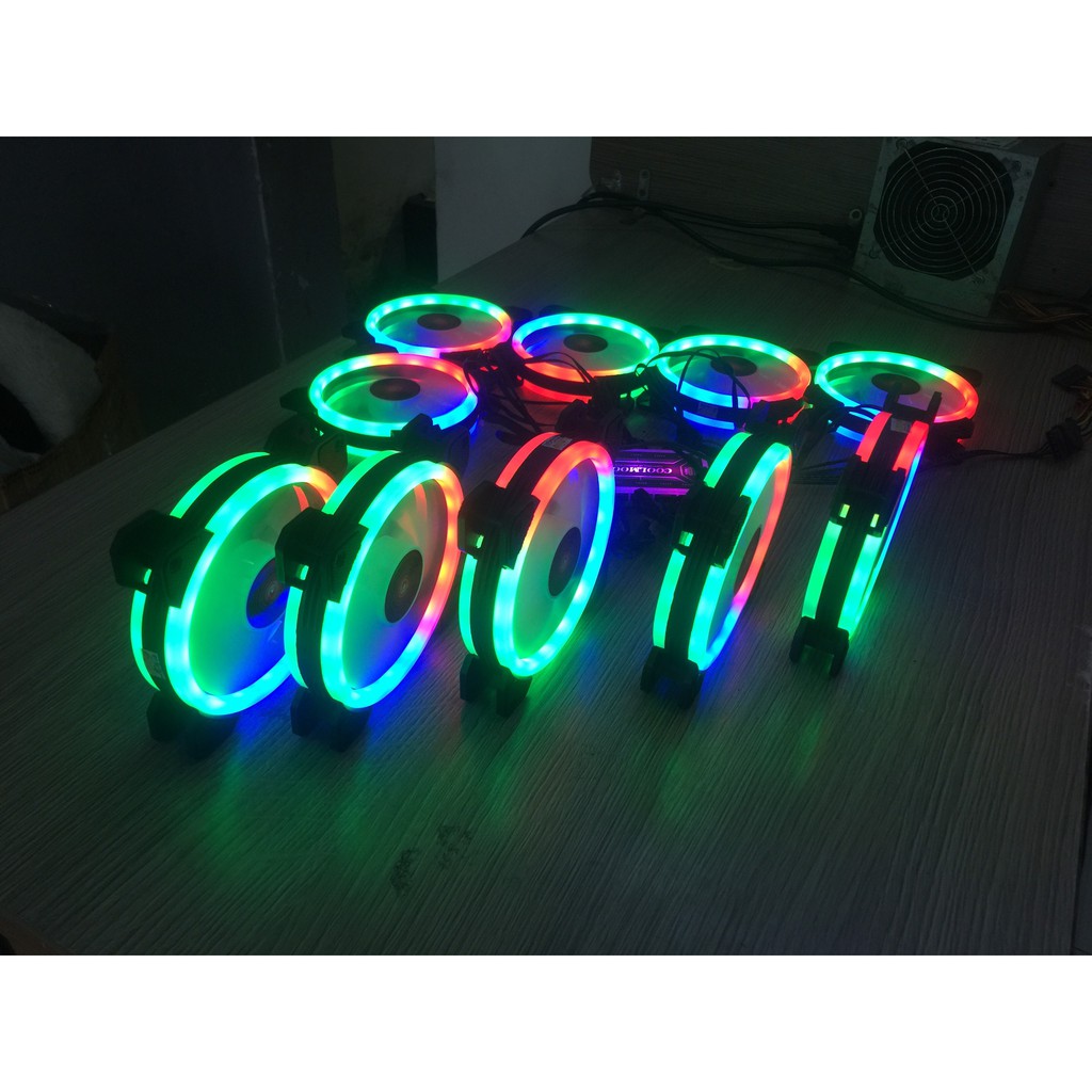 COMBO 5FAN LED RGB COOLMOON V2