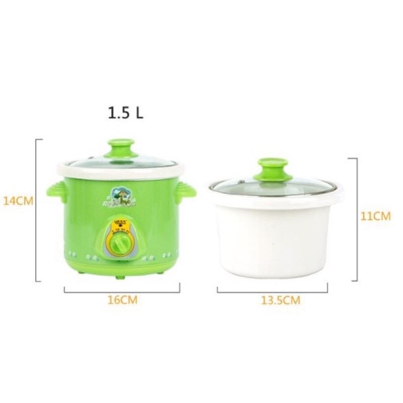 NỒI NẤU CHẬM , KHO CÁ ĐA NĂNG ( 1,5L )