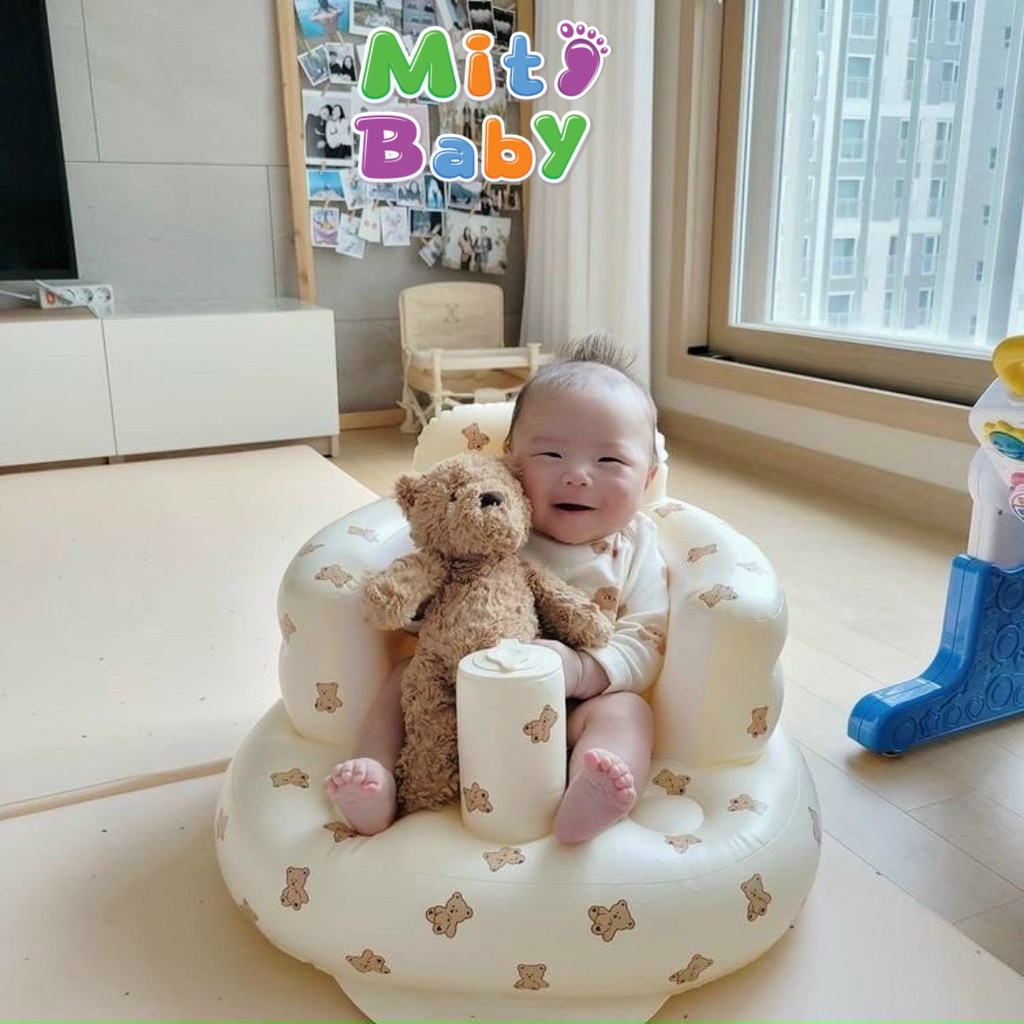 Ghế phao tập ngồi cho bé, ghế hơi tập ngồi Bar-rot phong cách Hàn Quốc