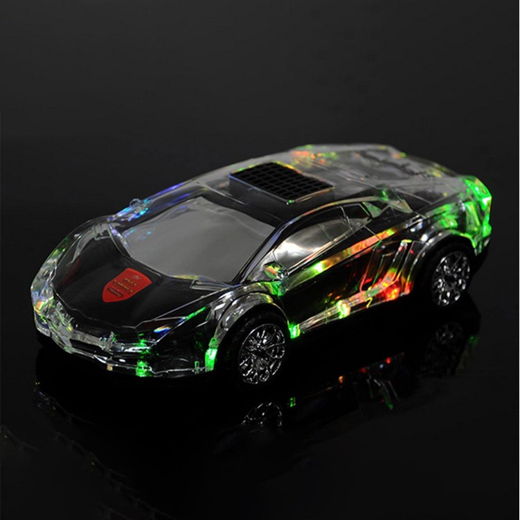 Loa bluetooth V18 hình xe ô tô Lamborghini pha lê độc đáo