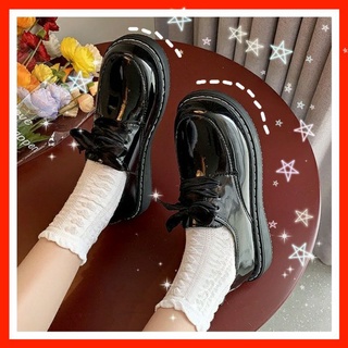 GIẦY BỐT CỔ THẤP OXFORD/ BÚP BÊ LOLITA NỮ DA LỲ/ BÓNG COSPLAY TRẺ TRUNG KHÂU ĐẾ CHẮC CHẮN