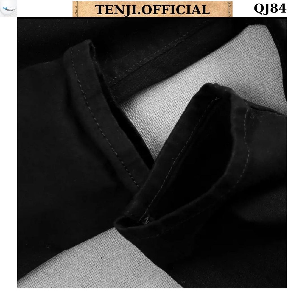 Quần jean nam màu đen rách gối khóa chất bò cao cấp co dãn 4 chiều cực đẹp, quần rin nam QJ84 Nhiều mẫu mới