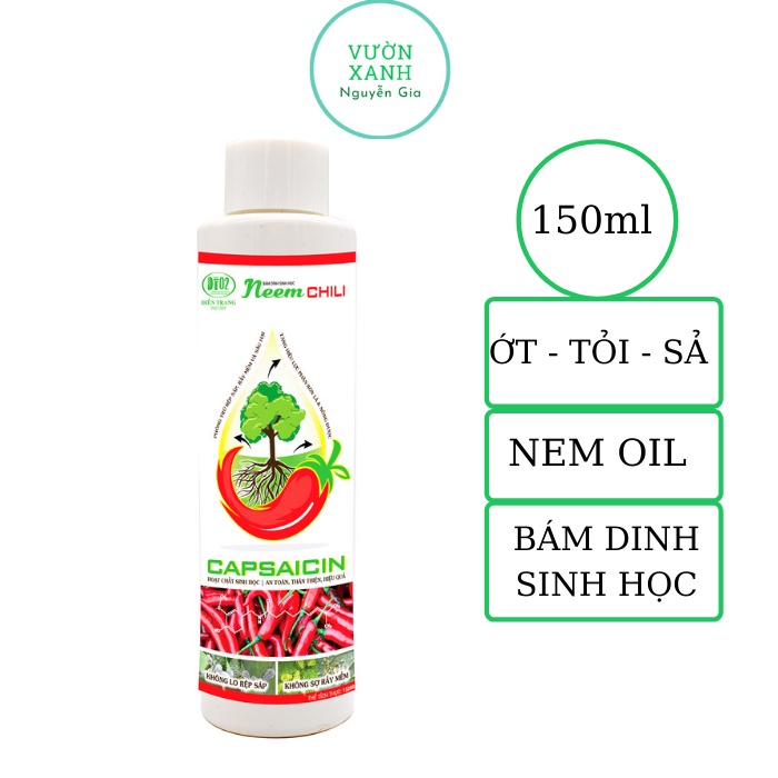 Chế phẩm phòng trừ sâu sinh học nem chili 150ml