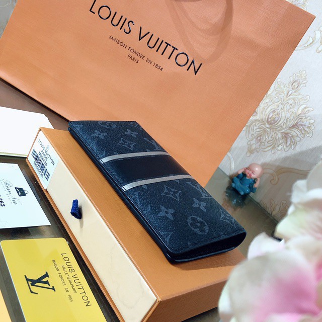 [Ảnh thật] VÍ LV SUPER VIP‼️fullbox, card, túi vải hãng hoa mono khóa kéo LOUIS VUITTON nam nữ dùng được