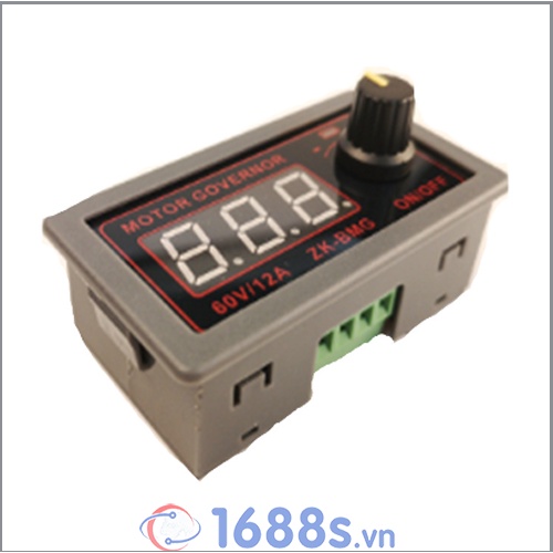 Điều khiển tốc độ động cơ 9-60V/12A/500W Có màn hình hiển thị - 1688s.vn