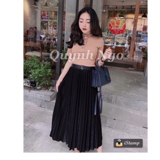 Chân váy xếp li dài loại 1