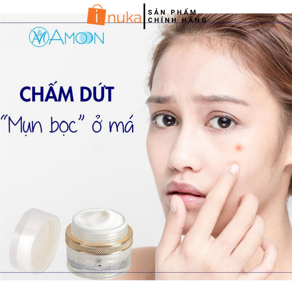 [Hàng Hàn Quốc] Kem Ngừa Mụn, Giảm Mụn, Chăm Sóc Da Mụn Y Học Amoon Hàn Quốc - Acnes Medical Cream Amoon 30g