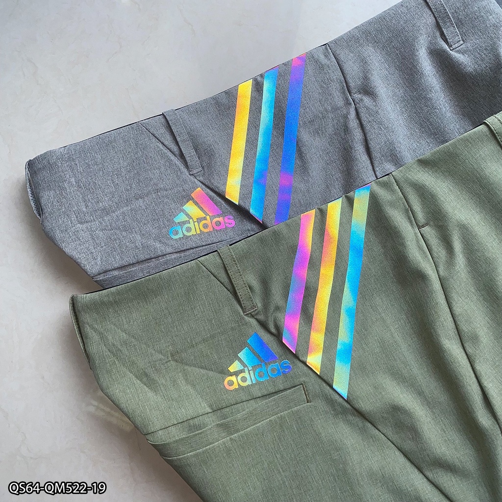 Quần short golf Adidas QS64 - thể thao nam xi dãn xịn in viền lưng VNXK
