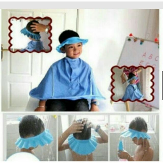 Mũ gội đầu cắt tóc cho bé