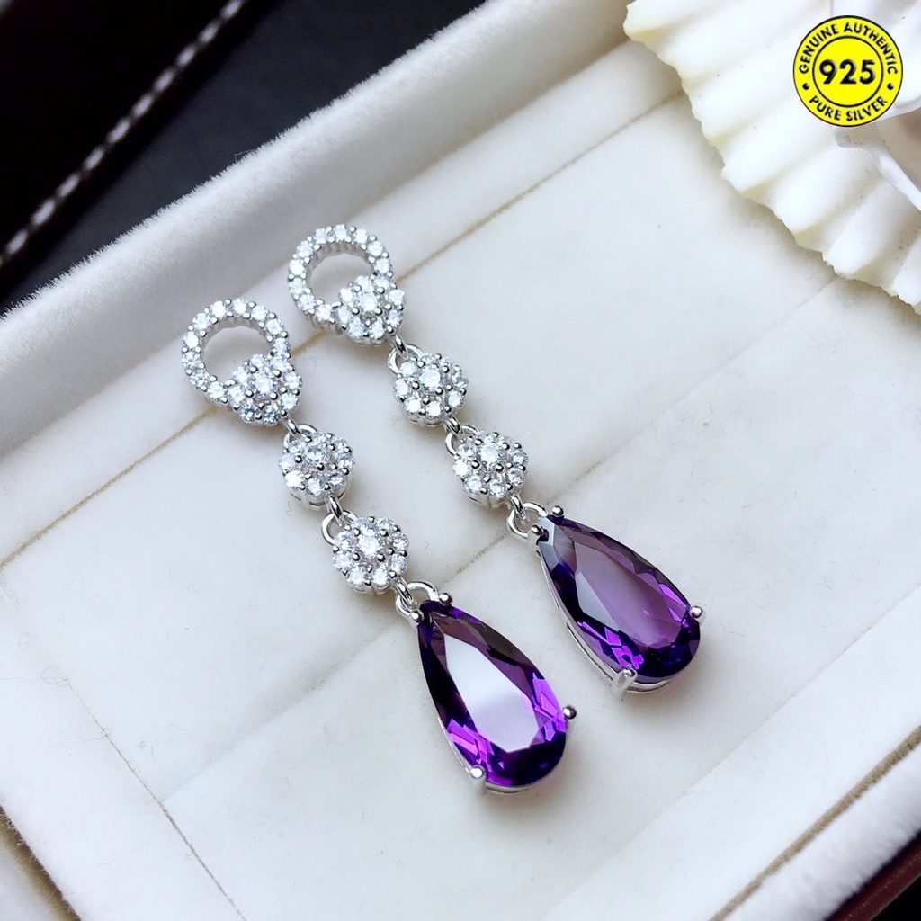 (MỚI) Bông tai dài đính đá sang trọng