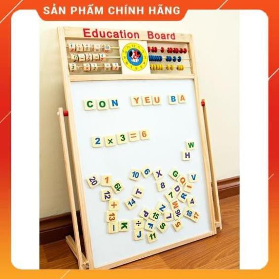 [Giảm 50%]  Bảng Gỗ Chữ Cái 2 Mặt Nam Châm Cho Bé Học - Lỗi 1 Đổi 1