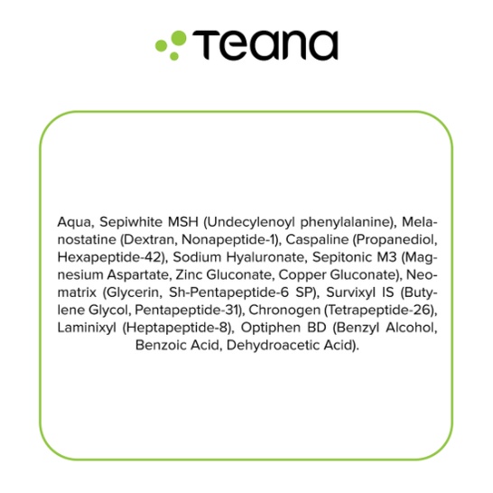 Serum Teana Super Peptides ASAP Skin Tone Correction dưỡng trắng da, mờ thâm nám 10ml/20ml